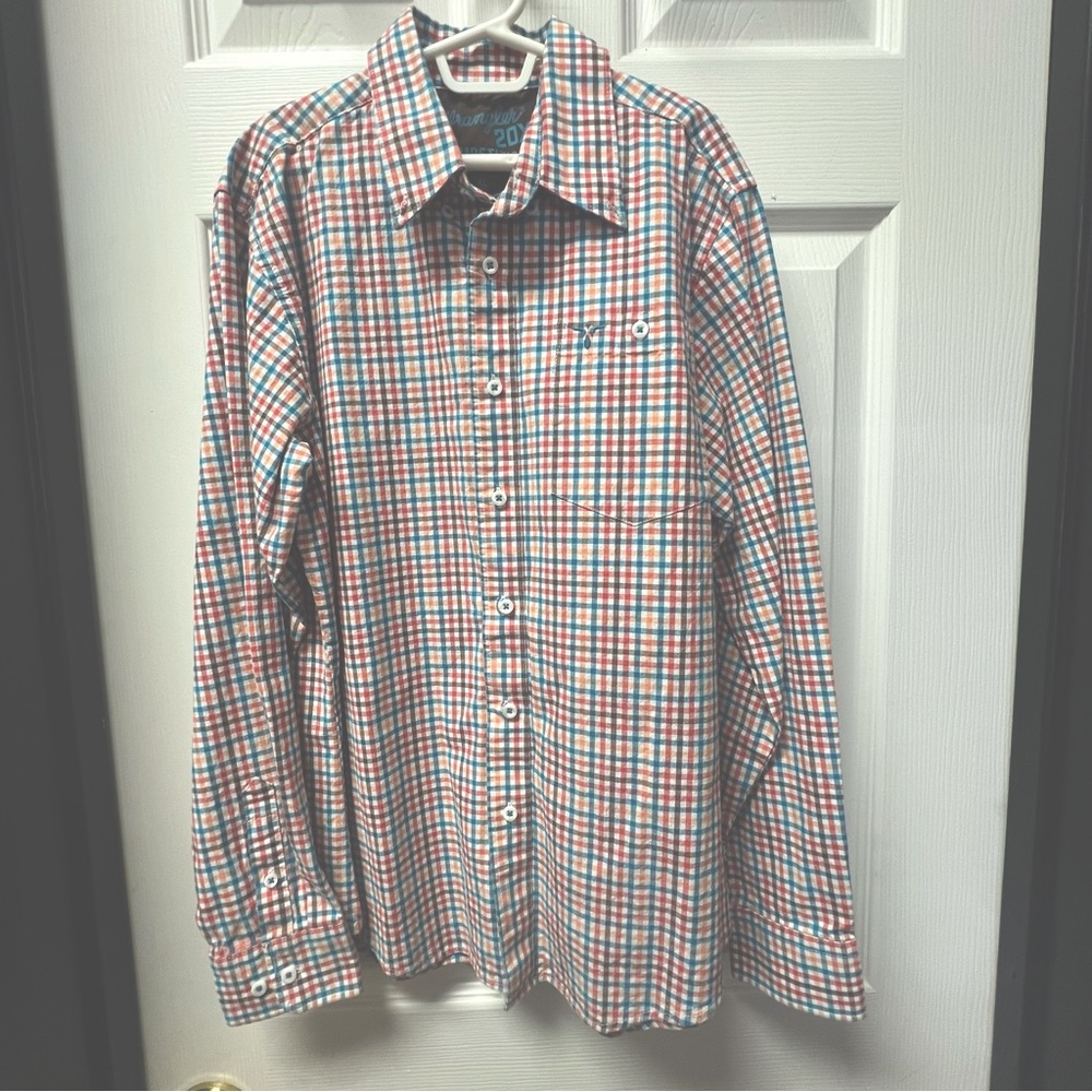 Wrangler 20X Competition Button Up Shirt Boys XL Western Rodeo Style